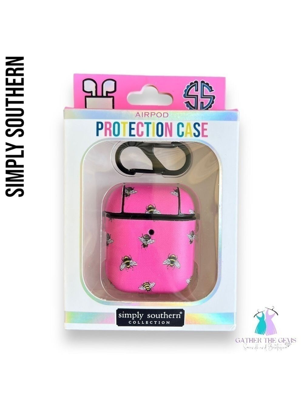 SIMPLY Southern Pink Honeybee Print AirPod Case